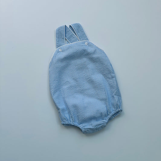 PRE-ORDER Sunsuit - Baby Blue Seersucker - Set to arrive March 14th