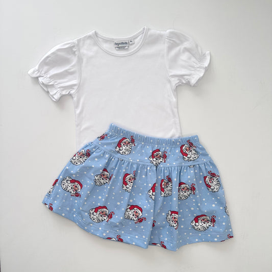 Santa Print Allie Skort