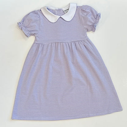 Knit Stripe Peter Pan Collar Dress