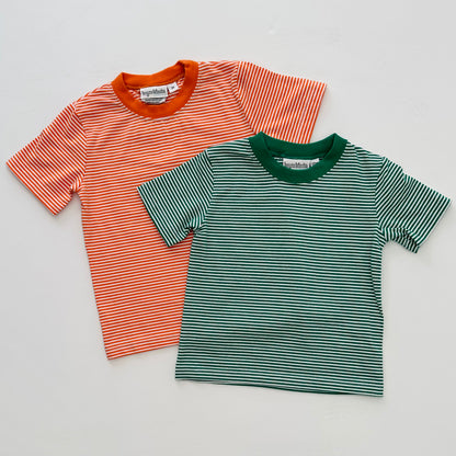 PRE-ORDER Knit Stripe Short Sleeve Shirt - Set to arrive March 14th