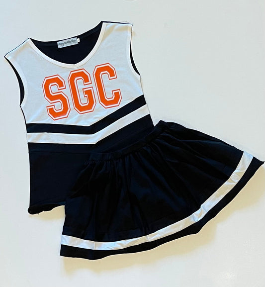 PRE-ORDER #7—Black/White Cheer Outfit - end of October Arrival