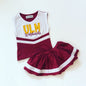 PRE-ORDER #8—Burgundy/White Cheer Outfit - end of October Arrival