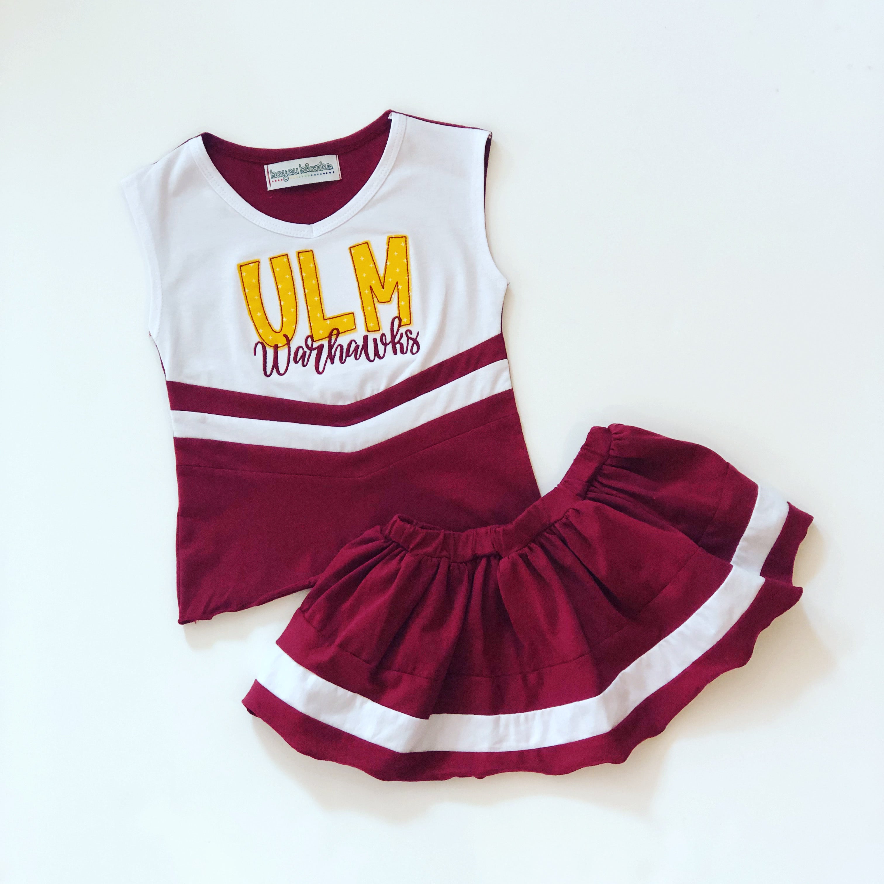 Maroon cheer outlet skirt