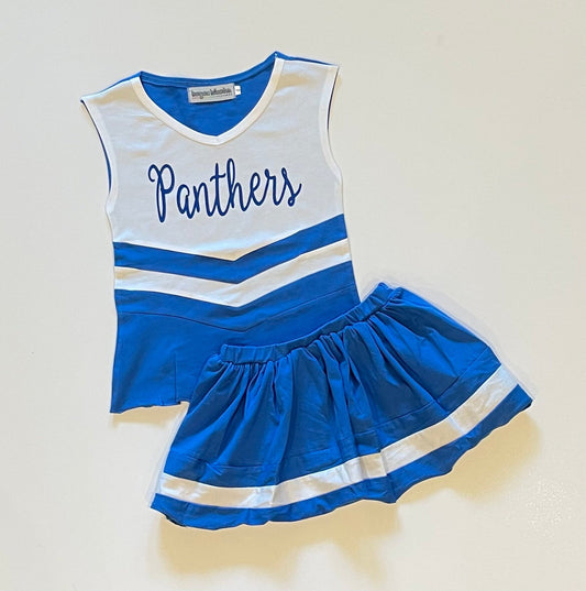 PRE-ORDER #9—Royal Blue/White Cheer Outfit - end of October Arrival