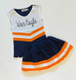 #11—Navy Blue/Orange/White Cheer Outfit