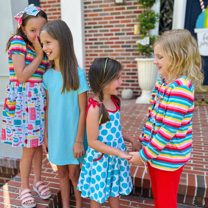 Aqua Dots Birdie Dress