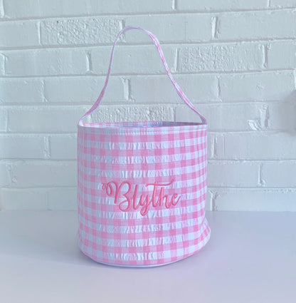 Seersucker and Gingham Buckets