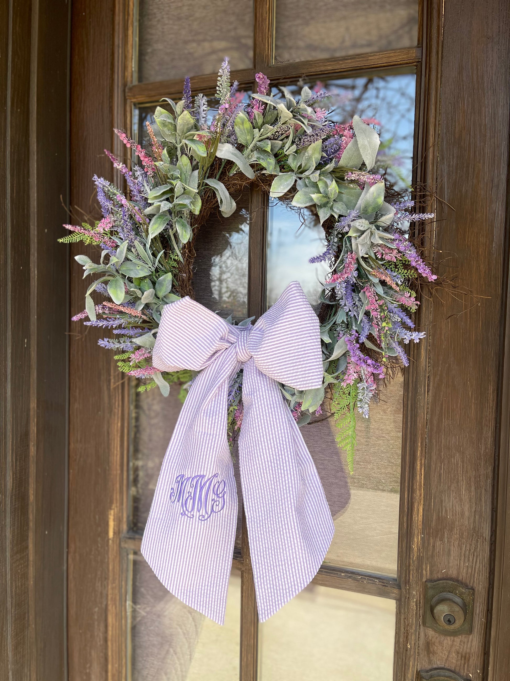 Weather-Resistant Wreath Sash – The Central Stitch