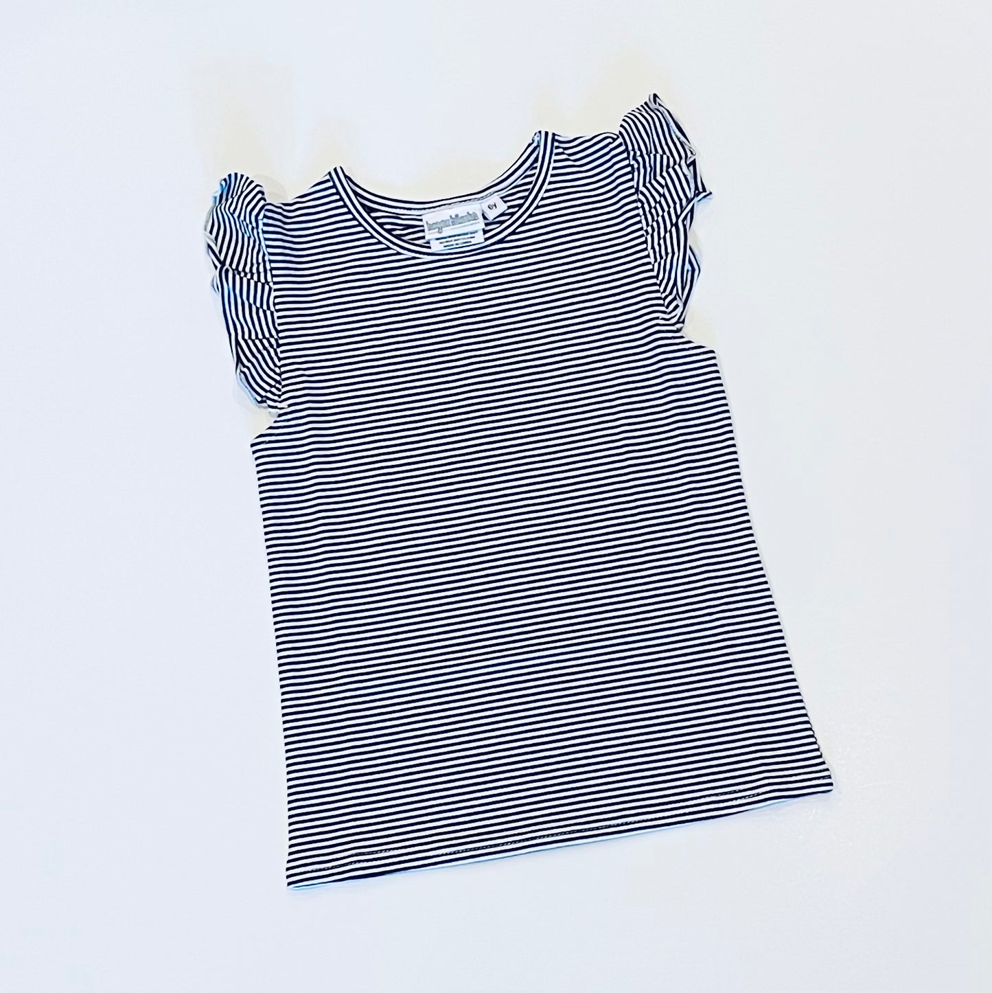 Knit Stripe Flutter Sleeve Shirt – Bayou Blanks