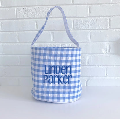 Seersucker and Gingham Buckets